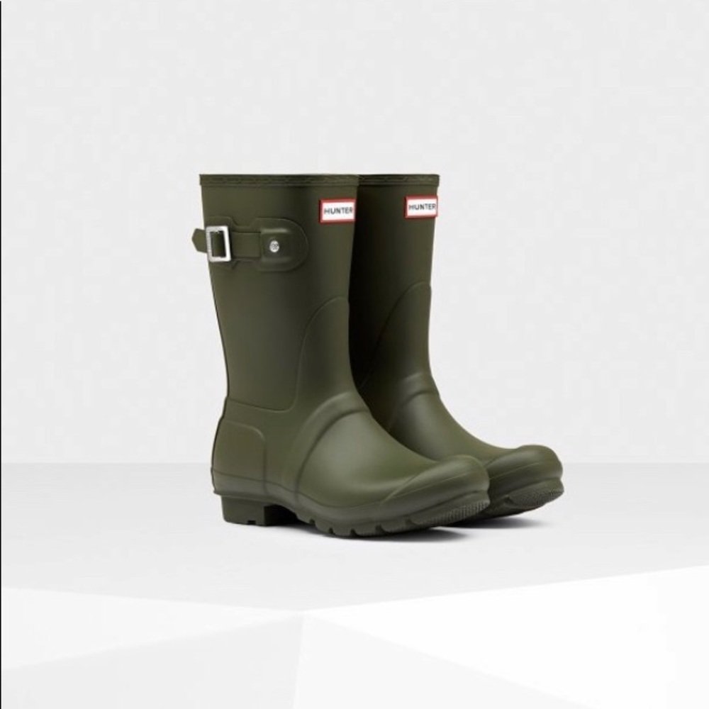 Women's Original Short Rain Boots: Dark Olive